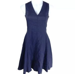 Theory Kalsington Fit Flare Sleeveless Dress